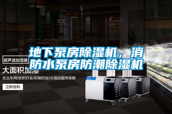 地下泵房除濕機(jī)，消防水泵房防潮除濕機(jī)
