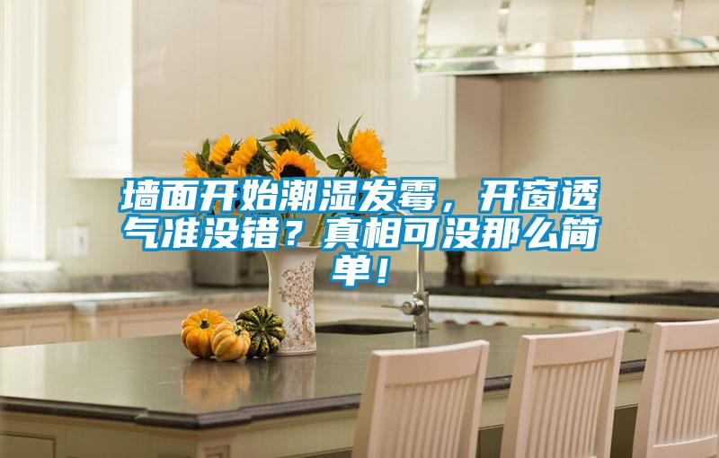 墻面開始潮濕發霉,開窗透氣準沒錯?真相可沒那么簡單!