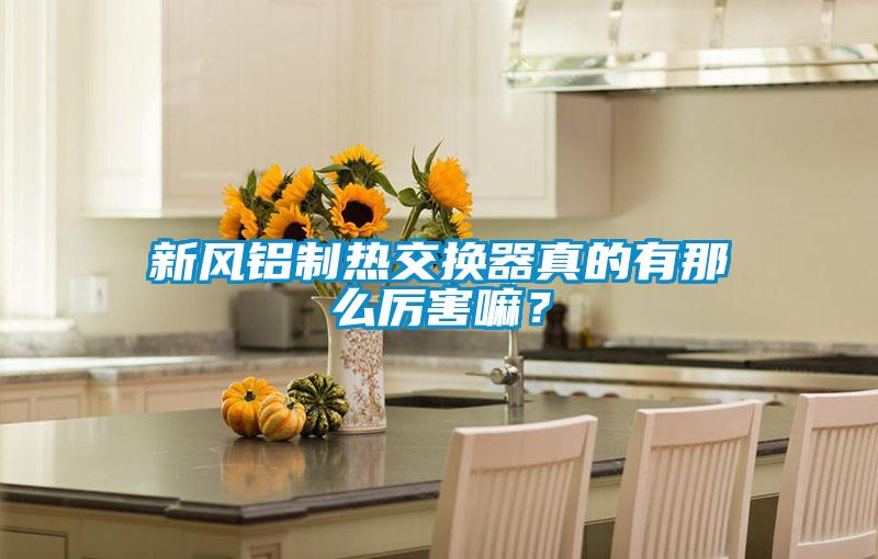 新風鋁制熱交換器真的有那么厲害嘛？
