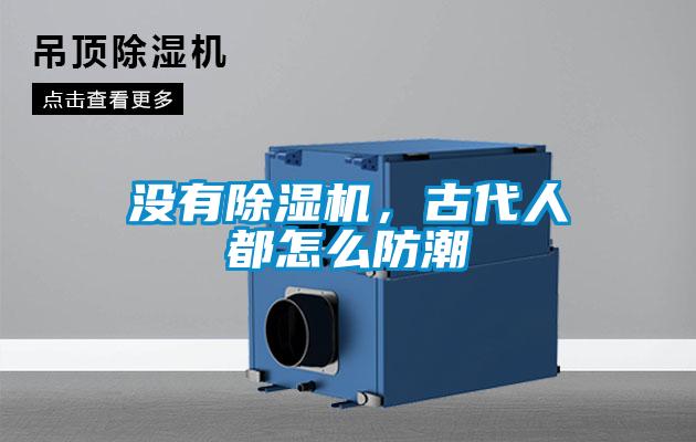 沒有除濕機，古代人都怎么防潮