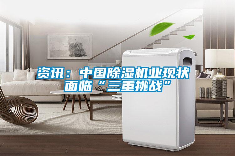 資訊:中國(guó)除濕機(jī)業(yè)現(xiàn)狀 面臨“三重挑戰(zhàn)”