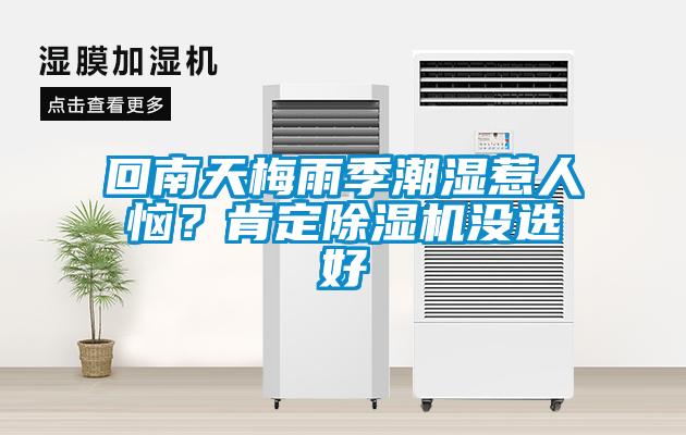 回南天梅雨季潮濕惹人惱？肯定除濕機沒選好