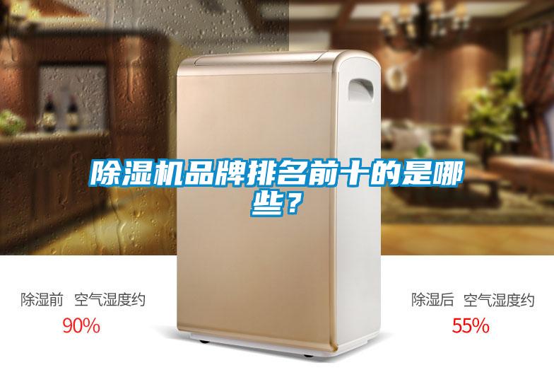 除濕機品牌排名前十的是哪些？