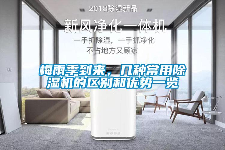 梅雨季到來，幾種常用除濕機的區別和優勢一覽