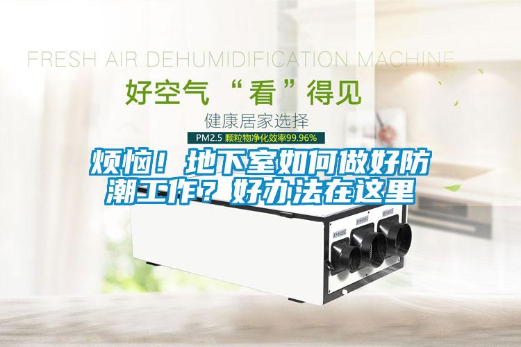 煩惱!地下室如何做好防潮工作?好辦法在這里