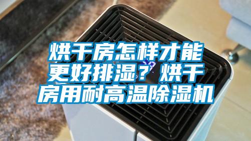 烘干房怎樣才能更好排濕?烘干房用耐高溫除濕機