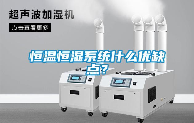 恒溫恒濕系統什么優缺點?