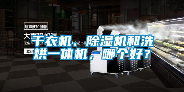 干衣機、除濕機和洗烘一體機，哪個好？