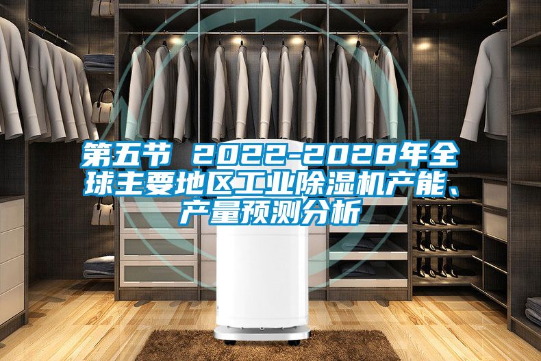 第五節 2022-2028年全球主要地區工業除濕機產能、產量預測分析