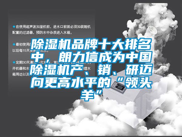 除濕機品牌十大排名中，朗力信成為中國除濕機產、銷、研邁向更高水平的“領頭羊”