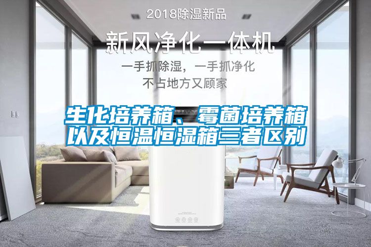 生化培養(yǎng)箱、霉菌培養(yǎng)箱以及恒溫恒濕箱三者區(qū)別