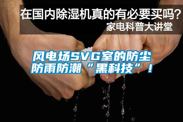 風電場SVG室的防塵防雨防潮“黑科技”！
